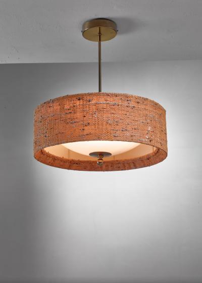 Canvas and brass pendant from Sweden 1960s