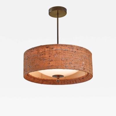 Canvas and brass pendant from Sweden 1960s