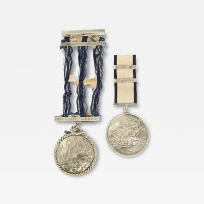Captain Thomas Green s silver Medals for Heroic Conduct at Sea