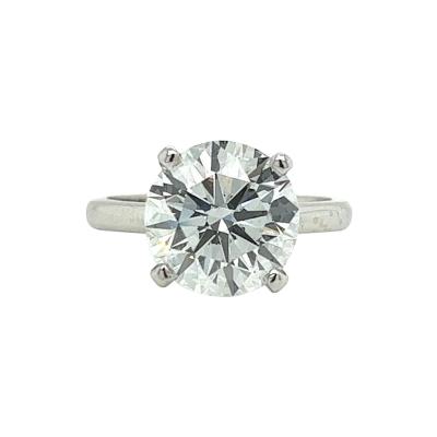 Carat Round Lab Grown CVD Diamond in 14K White Gold Solitaire Engagement Ring