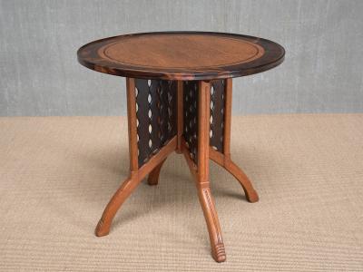 Carel Adolph Lion Cachet Exceptional C A Lion Cachet Attributed Center Table Oak and Macassar 1920s