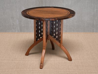 Carel Adolph Lion Cachet Exceptional C A Lion Cachet Attributed Center Table Oak and Macassar 1920s