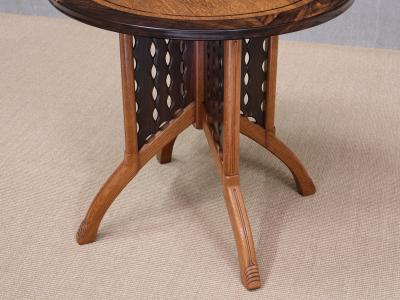 Carel Adolph Lion Cachet Exceptional C A Lion Cachet Attributed Center Table Oak and Macassar 1920s