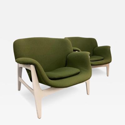 Carin Bryggman Pair of Carin Bryggman Armchairs Boman Oy Mid 20th Century