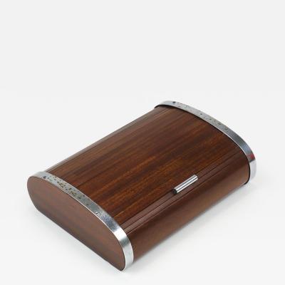 Carl Aub ck 1930s Carl Aubock Large Art Deco Jewelry Storage Cigarette Box Roll Top Vienna