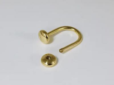 Carl Aub ck Carl Aub ck Handcrafted Midcentury U Shaped Brass Key Ring Chain Holder Knopferl