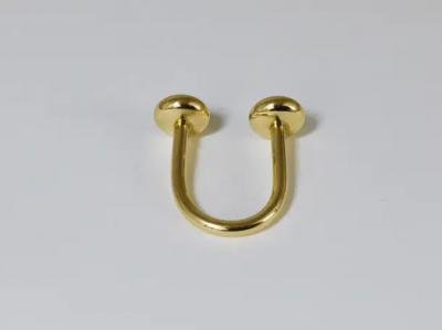Carl Aub ck Carl Aub ck Handcrafted Midcentury U Shaped Brass Key Ring Chain Holder Knopferl