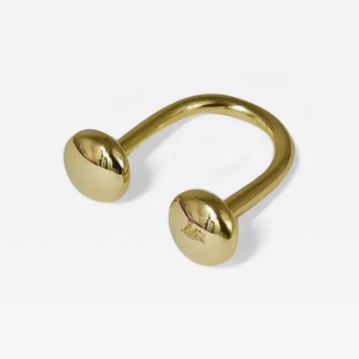 Carl Aub ck Carl Aub ck Handcrafted Midcentury U Shaped Brass Key Ring Chain Holder Knopferl
