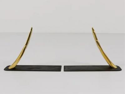 Carl Aub ck Carl Aub ck Mid Century Bookends with Brass Hands 1928 Vienna Austria