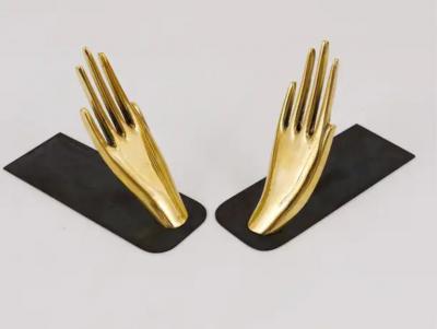 Carl Aub ck Carl Aub ck Mid Century Bookends with Brass Hands 1928 Vienna Austria