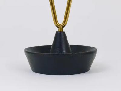 Carl Aub ck Carl Aub ck Mid Century Brass and Cast Iron Umbrella Stand Austria 1950s