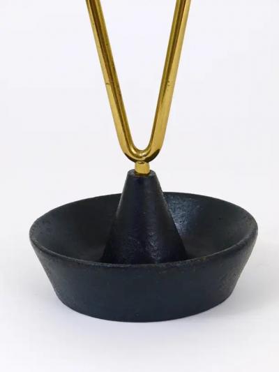 Carl Aub ck Carl Aub ck Mid Century Brass and Cast Iron Umbrella Stand Austria 1950s