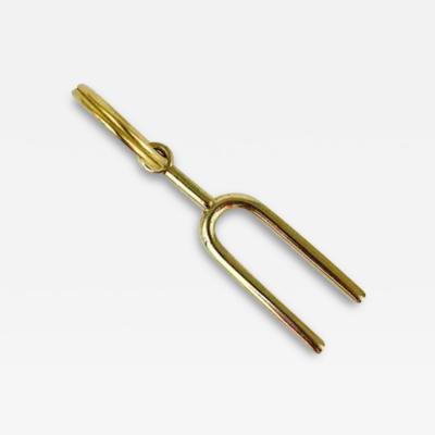 Carl Aub ck Carl Aub ck Midcentury Tuning Fork Handmade Key Ring Chain Holder