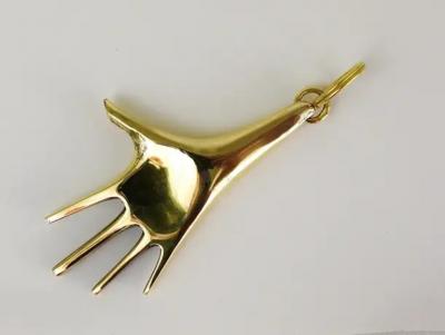 Carl Aub ck Carl Aub ck Midcentury Very Large Hand Figurine Key Ring Chain Holder
