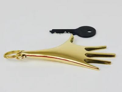 Carl Aub ck Carl Aub ck Midcentury Very Large Hand Figurine Key Ring Chain Holder