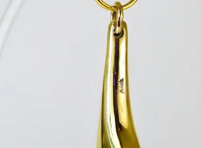 Carl Aub ck Carl Aub ck Midcentury Very Large Hand Figurine Key Ring Chain Holder