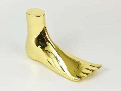 Carl Aub ck Carl Aub ck Monumental Lifesize Brass Foot Sculpture Werkst tte Aub ck Austria