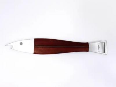 Carl Aub ck Carl Aub ck Neptune Fish Bottle Opener Leather Steel by Amboss Austria 1950s