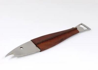 Carl Aub ck Carl Aub ck Neptune Fish Bottle Opener Leather Steel by Amboss Austria 1950s