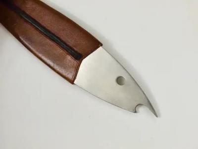 Carl Aub ck Carl Aub ck Neptune Fish Bottle Opener Leather Steel by Amboss Austria 1950s