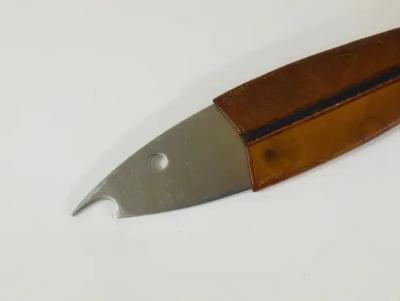 Carl Aub ck Carl Aub ck Neptune Fish Bottle Opener Leather Steel by Amboss Austria 1950s