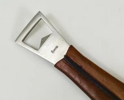 Carl Aub ck Carl Aub ck Neptune Fish Bottle Opener Leather Steel by Amboss Austria 1950s