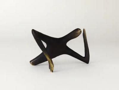 Carl Aub ck Carl Aub ck Optimist Pessimist Handcrafted Brass Sculpture model 4059
