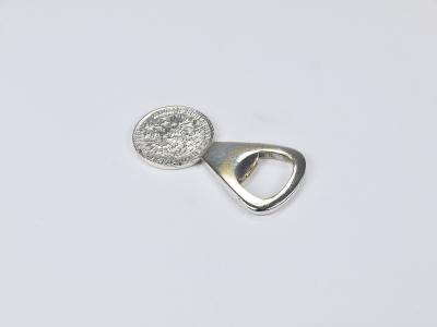Carl Aub ck Carl Aub ck Silvered Brass Bottle Opener Habsburg 2 Florin Coin Austria 1950