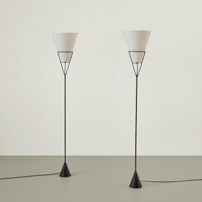 Carl Aub ck Carl Aub ck pair of Vice Versa floor lamps model no E1788 1950s