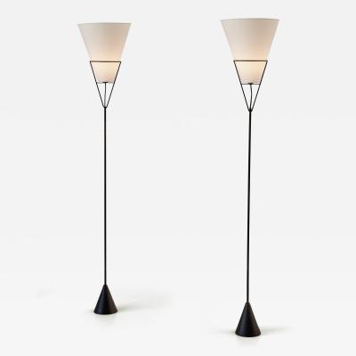 Carl Aub ck Carl Aub ck pair of Vice Versa floor lamps model no E1788 1950s
