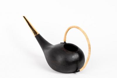 Carl Aub ck Carl Aubo ck 3632 Watering Can in Patinated Brass and Cane