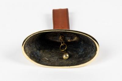 Carl Aub ck Carl Aubo ck Model 3603L Large Brass and Leather Bell