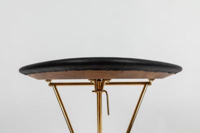 Carl Aub ck Carl Aubo ck Model 3642 Brass and Leather Table