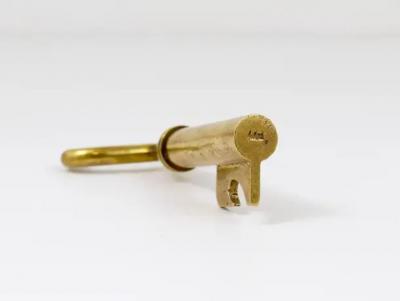 Carl Aub ck Carl Aubock Big Brass Key Cork Screw Bottle Opener Paperweight Austria 1950s