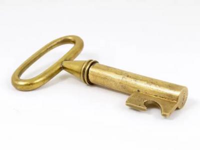 Carl Aub ck Carl Aubock Big Brass Key Cork Screw Bottle Opener Paperweight Austria 1950s