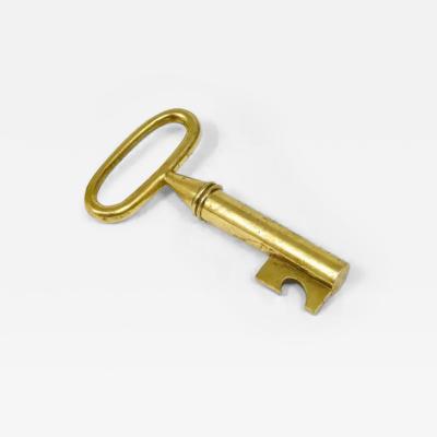 Carl Aub ck Carl Aubock Big Brass Key Cork Screw Bottle Opener Paperweight Austria 1950s