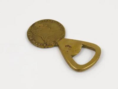 Carl Aub ck Carl Aubock Brass Maria Theresia Coin Bottle Opener Austria 1950s