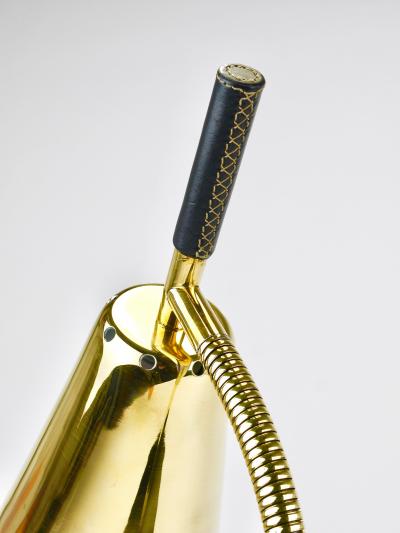 Carl Aub ck Carl Aubock II Rare Brass Leather Table Desk Lamp 4280 Vienna Austria