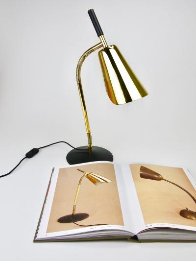 Carl Aub ck Carl Aubock II Rare Brass Leather Table Desk Lamp 4280 Vienna Austria