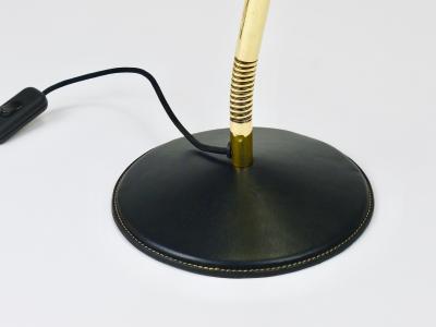 Carl Aub ck Carl Aubock II Rare Brass Leather Table Desk Lamp 4280 Vienna Austria