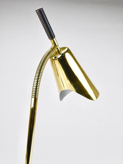 Carl Aub ck Carl Aubock II Rare Brass Leather Table Desk Lamp 4280 Vienna Austria