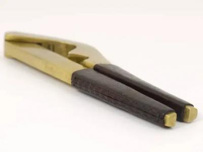 Carl Aub ck Carl Aubock Mid Century Brass and Leather Nutcracker Vienna Austria 1950s