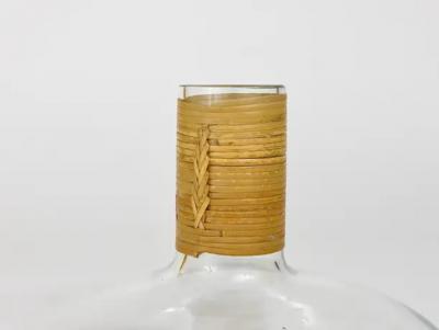 Carl Aub ck Carl Aubock Vase or Decanter with Wicker Top Midcentury Austria 1950s