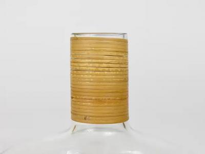 Carl Aub ck Carl Aubock Vase or Decanter with Wicker Top Midcentury Austria 1950s