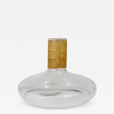 Carl Aub ck Carl Aubock Vase or Decanter with Wicker Top Midcentury Austria 1950s