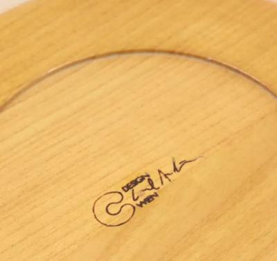 Carl Aub ck Carl Aubock Wooden Modernist Fruit Bowl Wood Plate Austria 1970s