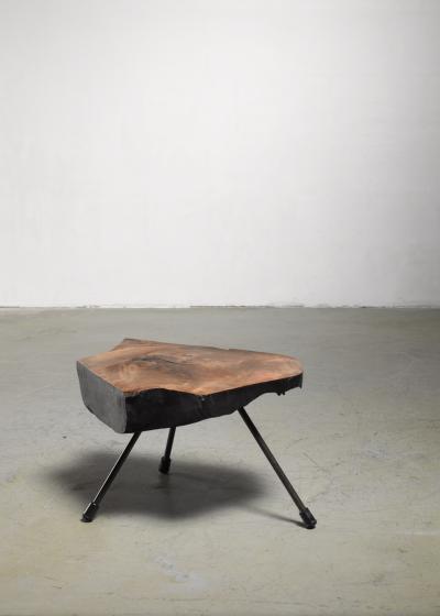 Carl Aub ck Carl Aubock burl wood tree trunk coffee table