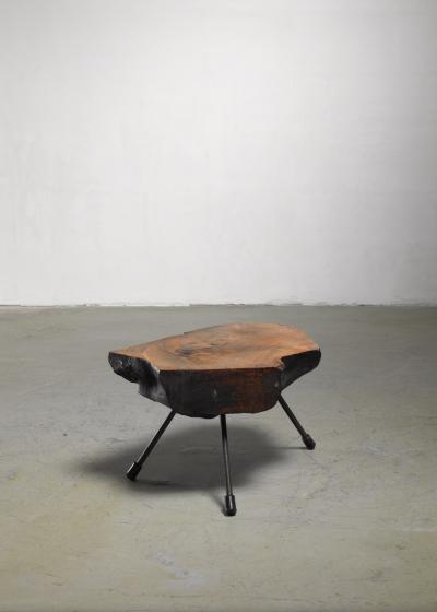 Carl Aub ck Carl Aubock burl wood tree trunk coffee table