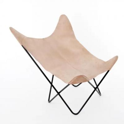 Carl Aub ck Four Carl Aubock Butterly Fledermaus Suede Leather Chairs Vienna 1960s