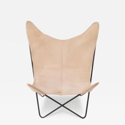 Carl Aub ck Four Carl Aubock Butterly Fledermaus Suede Leather Chairs Vienna 1960s